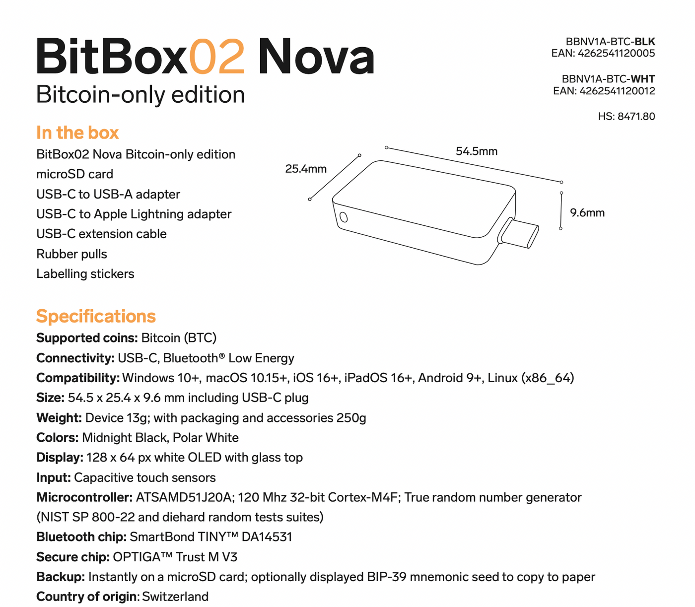 BitBox Bitcoin-only Edition
