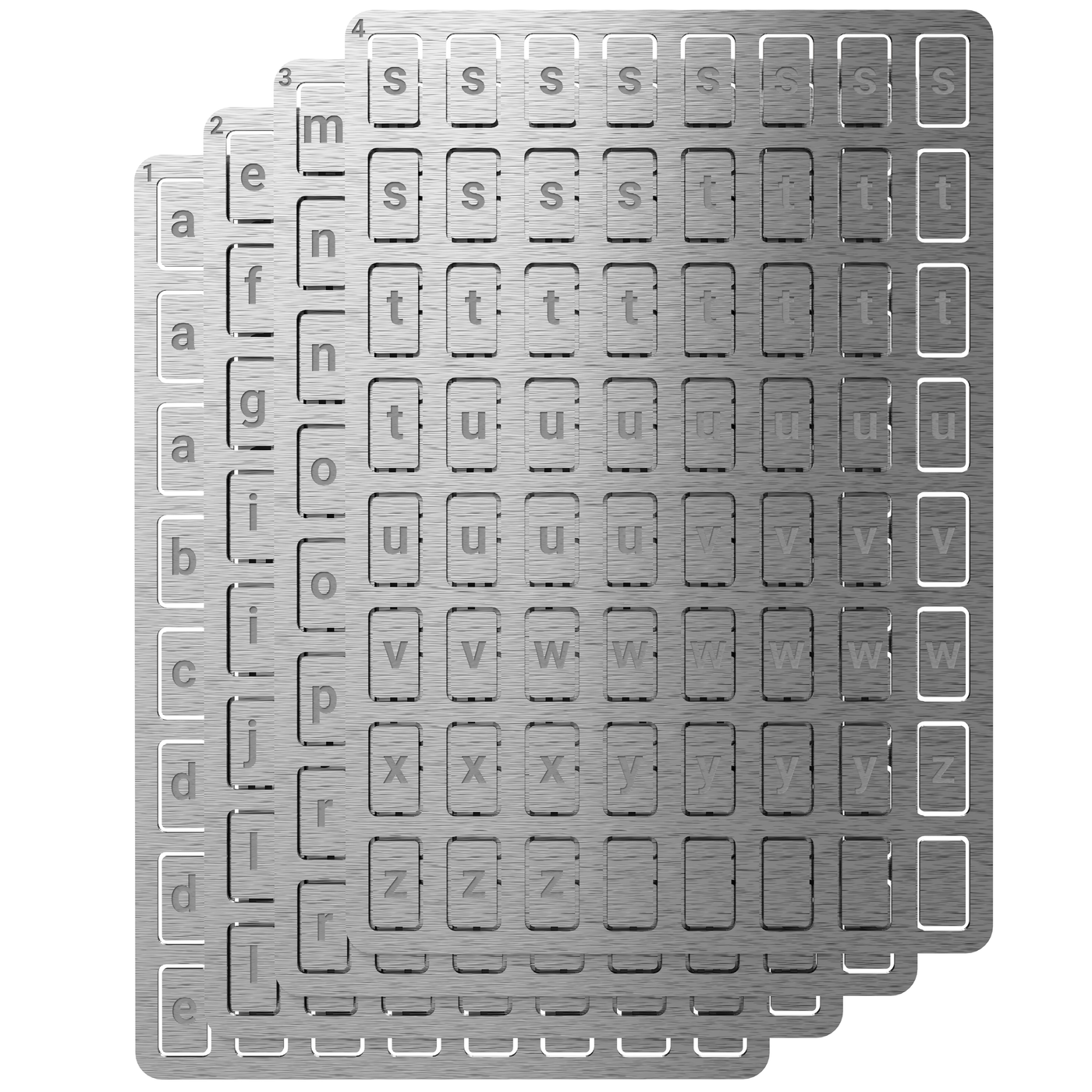 Lower Case Letters - 256 Tiles