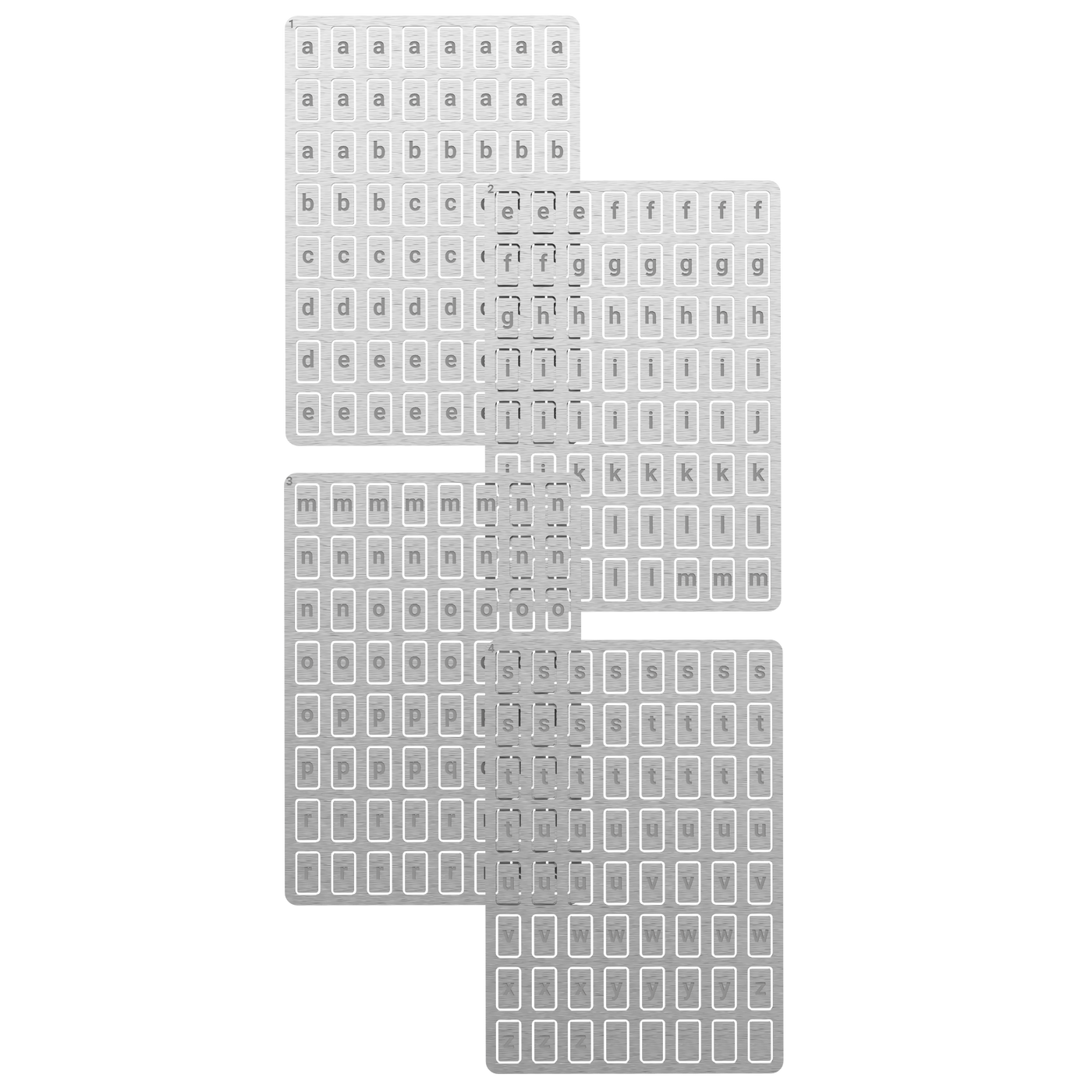 Lower Case Letters - 256 Tiles